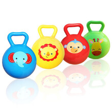 费雪（Fisher-Price）婴儿手抓摇铃球拍拍球小球宝宝充气橡胶皮球 F0517摇铃球充气发货【颜色随机】