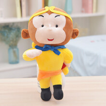 抖音同款可爱西游记公仔毛绒玩具女孩男孩齐天大圣孙悟空玩偶唐僧猪八戒布娃娃生日节日礼物 孙悟空 25厘米左右