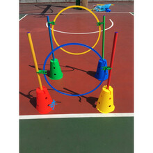 幼儿园早教单元插桶万象组合平衡圆桶跨栏雪糕筒儿童感统训练器材 43cm正方形4色可选