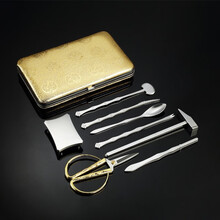 一刃（YIREN）蟹八件吃蟹工具家用大闸蟹的拆蟹剥吃螃蟹神器专用定制扬州蟹八件 金龙纹礼盒装