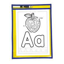 走迷宫游戏找字母图色描红练字英语启蒙益智趣味可擦写课堂作业纸 A款字母迷宫26张 1