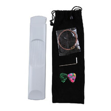 杉贝 SHANBEI 口袋吉他便携式吉他练习器吉他练指板手型和弦指力器口袋吉他抖音同款 白色 4品口袋吉他赠袋+扳手+套弦+拨片