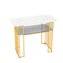 美甲桌椅套装 北欧现代网红ins特价经济型单双人双层大理石美甲台Sivir 80*45*78 官方标配