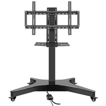 三策 HILLPORT TD75电视机电动升降移动支架遥控全自动上下落地免打孔挂架会议商用
