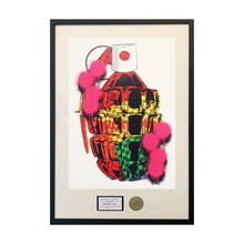 维格列艺术 Death NYC 签名限量版画 GUCCI系列 家居装饰挂画 手工装裱 32*45cm GUCCI×Supreme