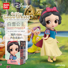 迪士尼Qposket迪士尼公主手办白雪公主甜心模型皇后公仔摆件 【官方标配】白雪公主 甜心公主.B 官方授权 正品保障