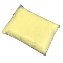 国产白色超轻量纸粘土100克套装仿真果酱彩泥奶油纸黏土福箱 纸粘土浅黄100克袋装