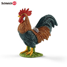 思乐schleich农场牧场仿真动物模型家禽马牛羊猪鸡鸭鹅马驴兔子儿童玩具早教认知动物 公鸡13825