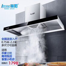 林阳（LINYANG）CXW-238 商用大吸力油烟机适合橱柜小吃炸鸡食堂饭店排烟机罩 1米500W变频电机适合橱柜