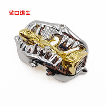 puzzle魔金锁 思维三角金字塔魔类玩具高难度智力扣解锁解环 鲨口逃生