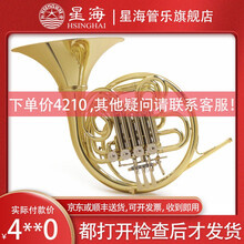 【工厂旗舰店】星海管乐 圆号乐器B/F调分体式圆号 双排四键转阀 成人儿童初学考级 专业演奏乐团通用 原装款（送全套配件）