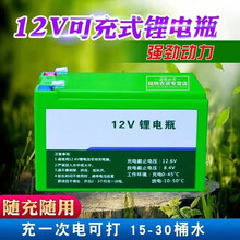 电动喷雾器电瓶锂电池12v8a背负式打药机配件专用农用大容量照明音响门禁电池充电 12V【16A锂电池】+充电器