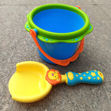 儿童沙滩玩具套装铲子水桶户外宝宝挖沙玩沙工具动物模具亲子互动 2件套沙滩 铲子+桶