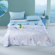 LOVO乐蜗家纺 罗莱生活出品夏凉被空调被芯单人双人可水洗薄被子夏被 全棉芳菲满园抗菌夏被 200*230cm