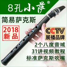 8孔小萨迷你萨克斯风便携式高音降E调中音笛头哨片直管乐器