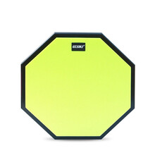 哑鼓垫套装12寸架子鼓初学入门哑鼓练习器8寸哑鼓套装面板可单买 12寸硅胶面板绿色 1副鼓棒