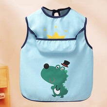 京东超市	
9i9久爱久宝宝罩衣夏季薄款吃饭围兜无袖防水防脏婴儿童反穿围嘴恐龙21A171