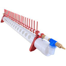 家禽自动饮水鸡用饮水槽鸭子喝水器鹅水壶器养殖设备水壶 1米大号多孔110管有过滤器