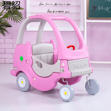 儿童学步车幼儿园公主车游乐场小房车金龟车助力滑行车淘气堡游戏塑料玩具 小房车(公主款)