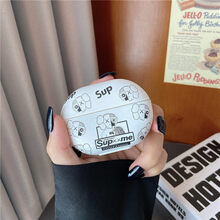 简宿潮流OPPO Enco Free2保护套个性 街头时尚oppoencofree2真无线降噪蓝牙耳 (白半身考斯)型号：OPPO Enco Free2