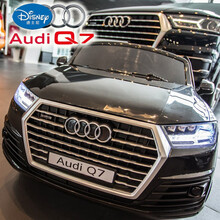 儿童童车儿童电动车四轮越野童车可坐人宝宝小孩摇摆带遥控玩具汽车Q7 黑色高配2.4G双电双驱+全新中控+避震+摇摆