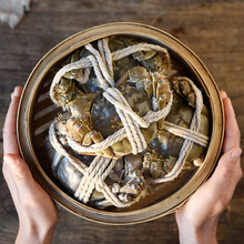 【活鲜】大闸蟹鲜活海鲜水产螃蟹六月黄活体河蟹 塞红康尔 满黄全母(1.5-2.1两)12只