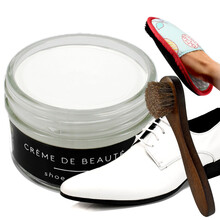 FAMACO 法国进口真皮保养油黑色棕色白色皮鞋油补色鞋油无色通用皮衣油皮革皮具护理上光保养油 398白色（白皮专用）