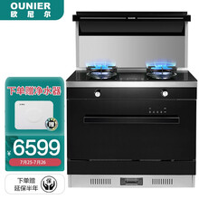 欧尼尔（OUNIER）集成灶洗碗机一体灶家用油烟机燃气灶具消毒果蔬洗刷碗机8套餐具热风双效烘干LX18-BX-20Y