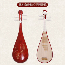 舒弗（LACHOUFFE）  | 老料红木琵琶初学入门自学乐器考级花梨木成人儿童琴 硬木--成人刻兰花