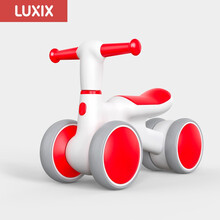 滑步车 平衡车儿童可坐可滑行防侧滑无脚踏学步车鹿希希（LUXIX） 吉祥红