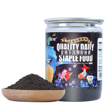 亚峰（yafeng）优质下沉颗粒金鱼鱼饲料天然增色小颗粒健康鱼食鱼粮 增体增艳金鱼专用粮500ml/365克瓶装