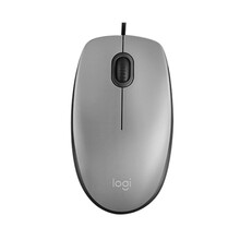 罗技/Logitech M111 灰色有线鼠标 笔记本 台式机  游戏 办公 家用 