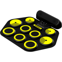 特伦斯（Terence）电子鼓智能手卷鼓便携式成人儿童初学架子鼓练习打击垫 深红色