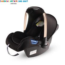 殿若（DIANRUO）婴儿提篮式儿童安全座椅汽车用新生儿宝宝睡篮车载便携式 铝管挂篷  黑色