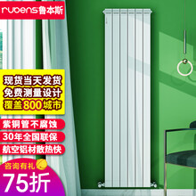 鲁本斯 暖气片家用水暖散热器铜铝复合取暖器片壁挂式换热器过水热小背篓集体供暖地暖自取暖钢制 列宾7575-650mm