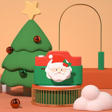 迪士尼商场同款 圣诞老人照相机4800W像素儿童数码相机3.0寸触摸屏带wifi 圣诞老人+16G