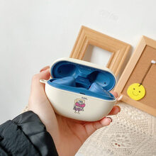 巴蒂尼 索尼WF-SP800N保护套卡通sp800n真无线降噪运动耳机硅胶磨砂Sony800保护壳硬 索尼FW-SP800N(ooh 海绵宝宝)磨砂硬壳