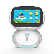 儿童早教机器人玩具WIFI语音对话点读机教育陪伴学习机 AR双摄版蓝色16G+单话筒