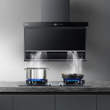 帅康（Sacon）吸油烟机烟灶套装家用23风量7字型抽油烟机燃气灶油烟机灶具套装挥手智控C8012HR+62B天然气