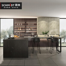 索菲亚集团司米厨房橱柜套餐 星影Pro 法式工业风石英石台面厨房装修橱柜定做灶台柜子简易整体橱柜家用 套餐价（地柜+台面+吊柜+龙头+多功能拉篮+烟灶）