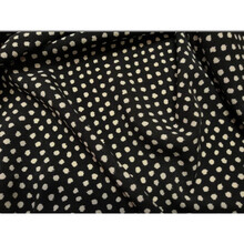 卓丽施高档夏季加厚微弹雪纺印花乱麻波斯麻面料垂感不透时装连衣裙布料 8#