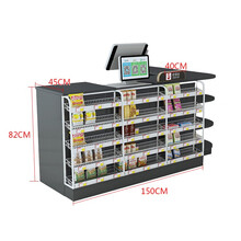 超市小型烟柜收银台一体柜台市便利店烟酒柜组合转角吧台收银台店铺缘音 定制尺寸专拍