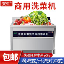 双亚 洗菜机商用臭氧机洗菜消毒机气泡果蔬机解毒机厨房饭店食堂养殖场农药分解机环流对冲式洗菜机 180*80*80 涡流式