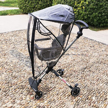 溜娃神器雨罩婴儿车防风棚透气保暖透气雨衣遛娃配件述威宝宝好playkids等大部分通用配件不是车 溜娃车的雨罩 1