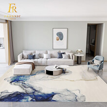 法绒羚卡 新中式轻奢地毯客厅沙发毯茶几垫现代高档水墨书房卧室床边毯房间床尾毯 YS109 1.6米x2.3米