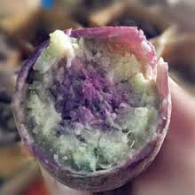 老农夫 新鲜冰淇淋番薯爆皮香甜色彩红薯花心地瓜一点红紫心 【5斤冰淇淋番薯】-大薯