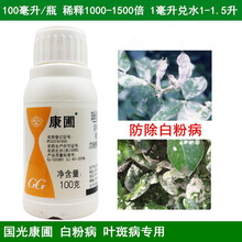 月季绣球紫薇白粉病赤霉病花卉药剂花药黑斑病白粉病锈病炭疽病叶斑病杀菌农药 国光康圃100g+喷壶滴管量杯