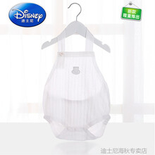 【护肚防着凉】迪士尼新品 婴幼儿连腿肚兜纯棉夏季薄款护肚脐围新生儿背心宝宝三角包屁衣服 白色 66cm