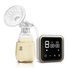 小白熊电动吸奶器无痛按摩全自动单边集奶吸力大孕妇产后挤奶可充电式便携吸乳器 电动吸奶器HL-0851