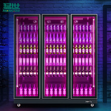 猛世（mengshi）三门PJG1680展示柜啤酒柜夜店KTV饮料便利店保鲜柜